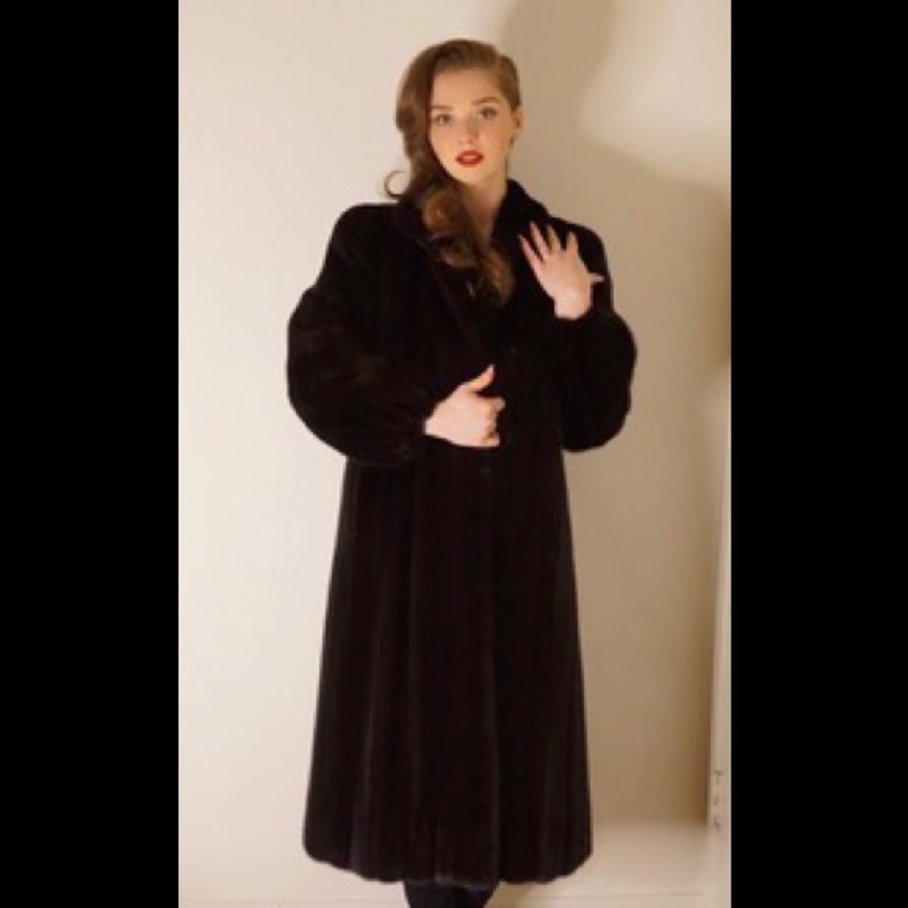 Full-length Stanley Rich Natural Ranch Mink Coat